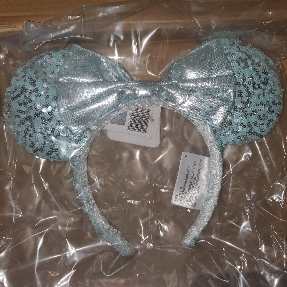 Disney minnie aqua Arendelle minnie ears new
